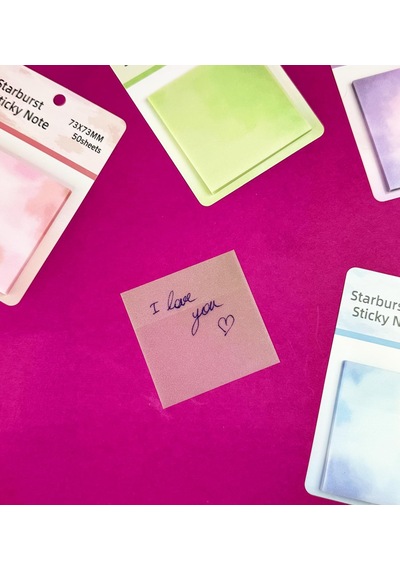 Tr Yıldız Patlaması Tasarımlı Şeffaf Post-it
