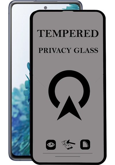 Samsung Galaxy S20 Fe ile Uyumlu Tam Kaplayan Privacy Hayalet Temperli Ekran Koruycu Cam