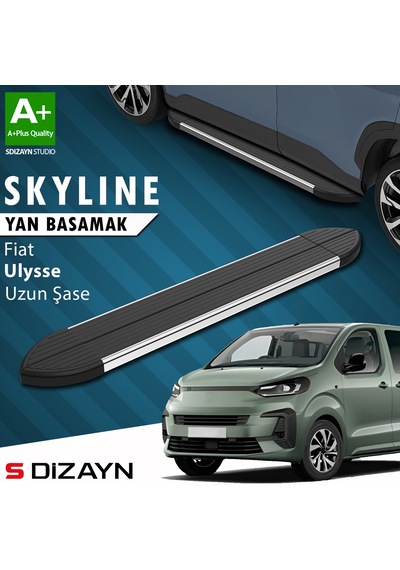 S-dizayn Fiat Ulysse Skyline Krom Yan Basamak 243 Cm 2022 Üzeri A+ Kalite
