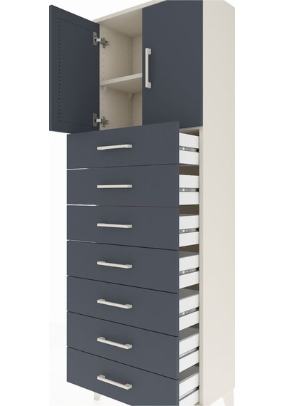 Arges Dolap 2 Raflı 7 Çekmeceli 2 Kapaklı 60x30x182 Aytaşı-an... Aytaşı Arges Dolap 2 Raflı 7 Çekmeceli 2 Kapaklı 60x30x182 Aytaşı-an... Aytaşı