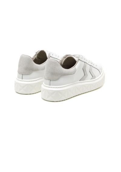 Sneaker Günlük Kadın Mar-25y-209-8825 John May Beyaz-bej Süet Beyaz