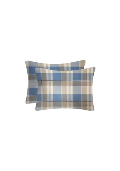 Lief Home Pamuklu Yastık Kılıfı 50x70 2 Adet Mavi - Sarı