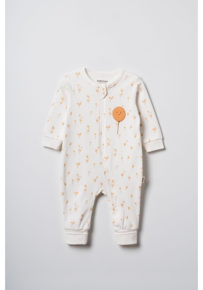 Babycosy Organic Wear Bebek Tulum %100 Organik Pamuk , Bebek - Yenidoğan- Csy3061 Ekru