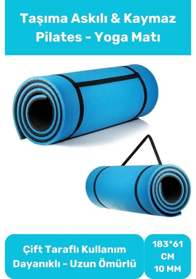 Yoga Meditasyon Minderi 10mm Mat Özel Konfor Modeli Çift Taraflı Kaymaz Silinebilir İz Yapmaz Çok Renkli