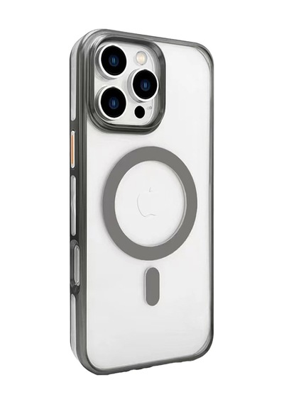 Joko Apple İphone 16 Pro Gleam Pc Sert Magsafe Kılıf - Titan Gri 0.2M-Çok Renkli