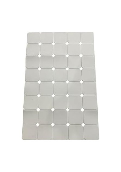 Slikon Yumuşak Taban Katlanabilir Aqua Luxe Banyo Paspası 45x70 Cm Pratik Açık Gri