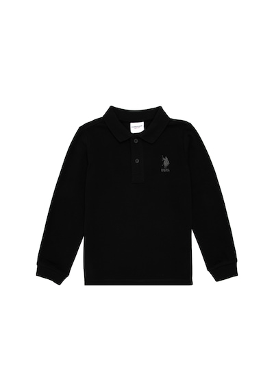 U.S. Polo Assn. Erkek Çocuk Siyah Basic Sweatshirt 50289141-VR046