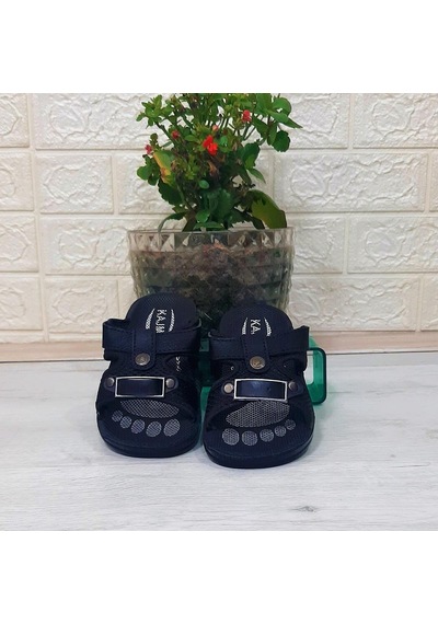 Fiyra Kajma Siyah Renk Erkek Çocuk Günlük Terlik 001