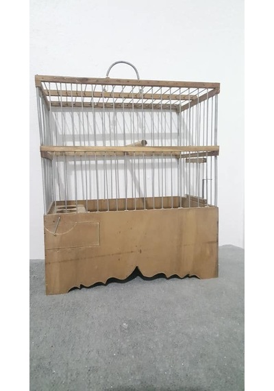 Ahşap Tel Geçme Kafes 32x28x17