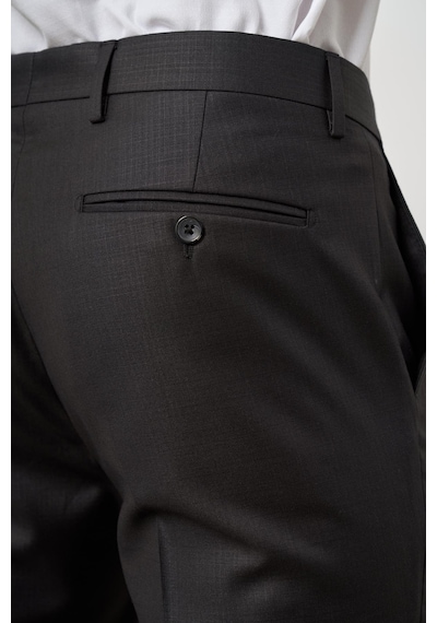 İmza Siyah Düz Bez Ayağı Slim Fit Classic Pantolon 1003245152 Siyah