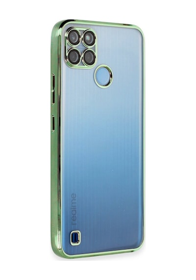 Realme C25y Kılıf Razer Lensli Silikon - Yeşil Bz8683140484361