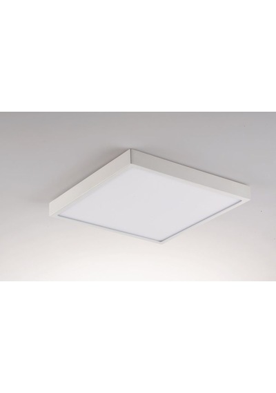 24 Watt Çok Kaliteli Sıva Üstü 6500 Kelvin Beyaz Işık Led Tavan Armatürü, Metal Kasa 28 X 28 Cm Beyaz
