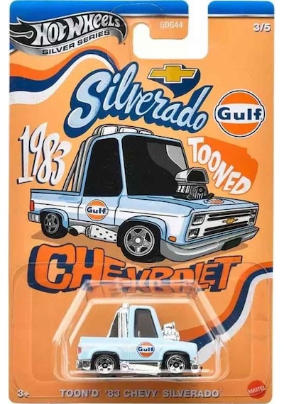 Hot Wheels Temalı Arabalar Özel Seri Toond 83 Chevy Silverado Gdg44-jcb64 Resimdeki Renk