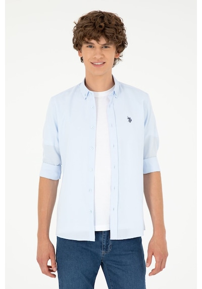 U.s. Polo Assn. Erkek Açık Mavi Gömlek Basic 50288629-vr003 Mavi