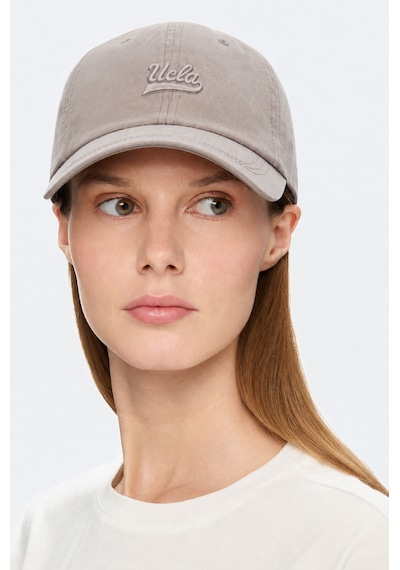 UCLA Fortuno Bej Baseball Cap Nakışlı Unisex Şapka