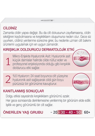 Lift + Superfiller Gece Yüz Kremi 50 Ml