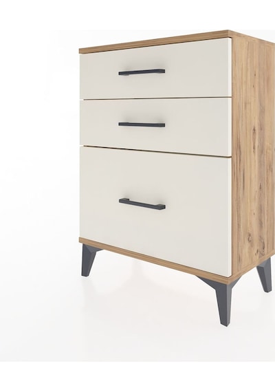 Arges Komodin 3 Çekmeceli 60x30x80 Çam-aytaşı Atlas Çam