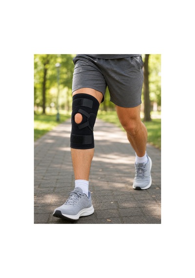 Ligamentli Sporcu Dizliği Patella Destekli Ayarlanabilir Bantlı Diz Koruyucu -