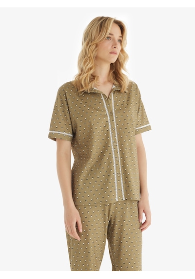 Kadın Pijama Takımı 51860 - Desenli Desenli