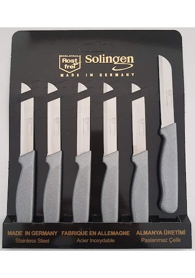Solingen Tırtıklı Solingen Meyve Sebze Bıçağı Sarı