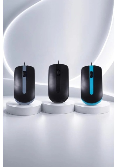 Özel Üretim Hızlı Öğrenci Sessiz Mouse Optik Kablolu Fare Tm06 Siyah