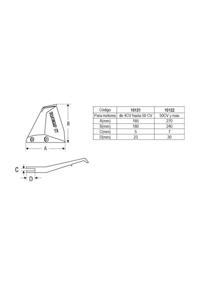 Motor Kanadı 4hp - 50 Hp ve Altı Lalizas  Kanat