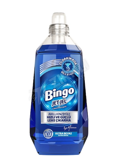 2 Adet Bingo Jet Jel Sıvı Deterjan Ultra Beyaz 1480 Ml