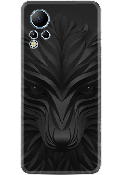 Infinix Note 12 Kılıf Resimli Desenli Baskılı Silikon Black Fox 1325
