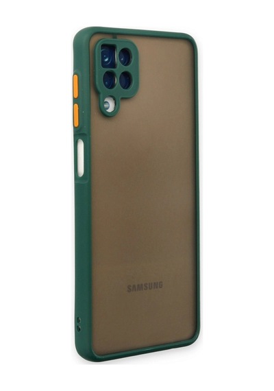 Samsung Galaxy Uyumlu A12 Kılıf Montreal Silikon Kapak - Yeşil İtdark25577