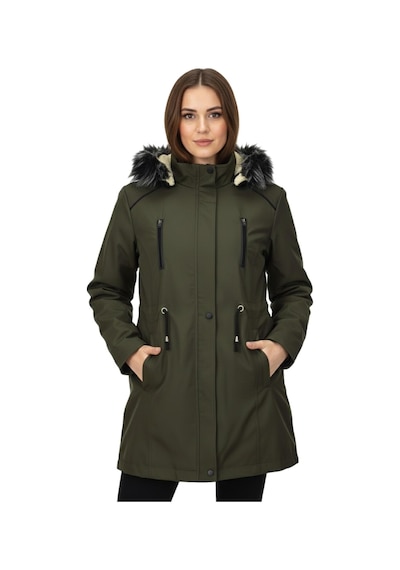Baglan Kadın Kapüşonlu İçi Peluş Mont Bgl-st05029 Haki