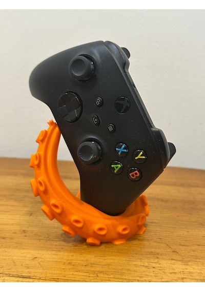 Xbox Kontrolcüsü İçin Ahtapot Temalı Stand Şık Ve Dayanıklı Turuncu