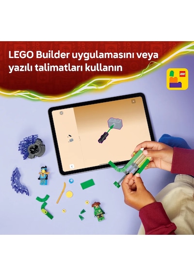 LEGO® NINJAGO® Nya, Mutasyon Canavarı Topacına Karşı 71849 -6 Yaş ve Üzeri için Minifigür İçeren Yaratıcı Oyuncak Yapım Seti (49P)