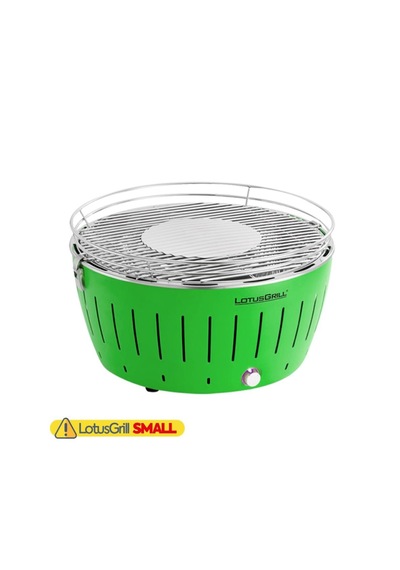 Lotusgrill S Dumansız Kömürlü Mangal - Çantalı, Taşınabilir Kamp Barbeküsü Yeşil