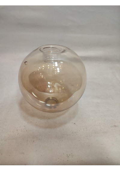 G.9 Ampule Göre,glob Avize Camı.bal Renkte Çapı:10.00 Cm Küre.kendinden Dişli