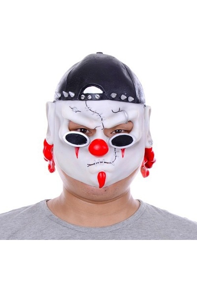 Lateks - 862 - Şapkalı Gözlüklü - Csmo-tex - Beyaz Maske Yetişkin