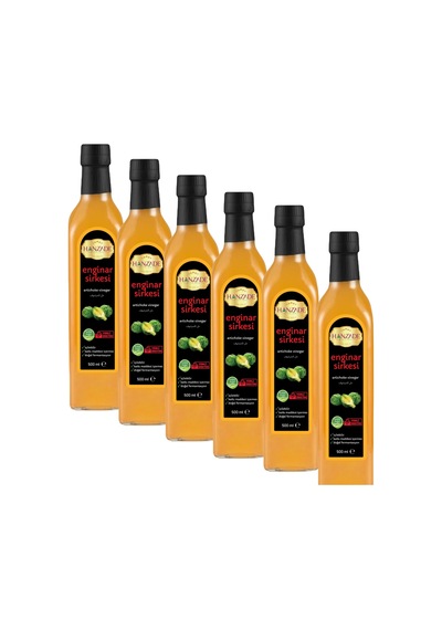 Hanzade Bitkisel Enginar Sirkesi 6 x 500 ML