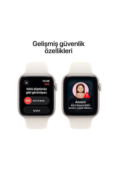 Apple Watch SE 3 MEHG4TU/A GPS 44 MM Akıllı Saat S-M (Apple Türkiye Garantili)