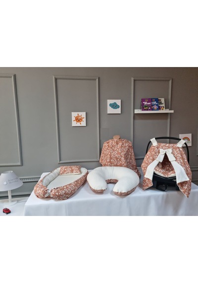 5li Babynest Seti - Pike Kumaş Kombini Standart