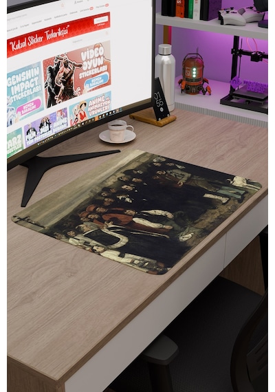 Ornans Ta Cenaze Tablo Courbet V4 48x40 Xl Gaming Kauçuk Kaymaz Taban Mouse Pad Fare Altlığı