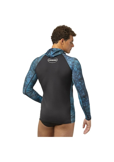 Cressi Cobia Mavi Kamuflaj Rashguard Tişört 2xlarge Mavi