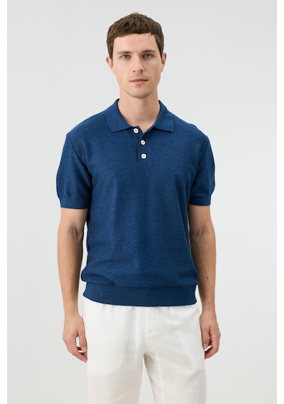 Antioch Dokulu Polo Yaka Triko Erkek T-shirt Lacivert