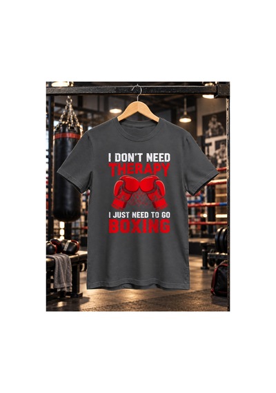 Segungear Boxingtherapy Erkek Regular Fit Baskılı Spor Tişört Gri - 932275514 Gri