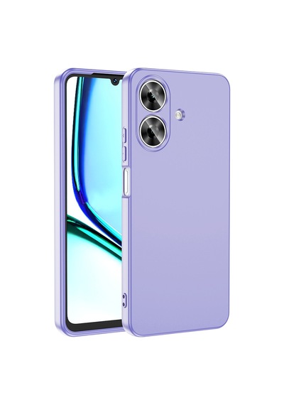 Zore Realme Note 60 Kılıf Omsy Mara Lansman Kapak - Lila