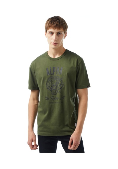 Alpha Industrıes Alpha Industries Alpha Tiger Erkek Haki T-shirt