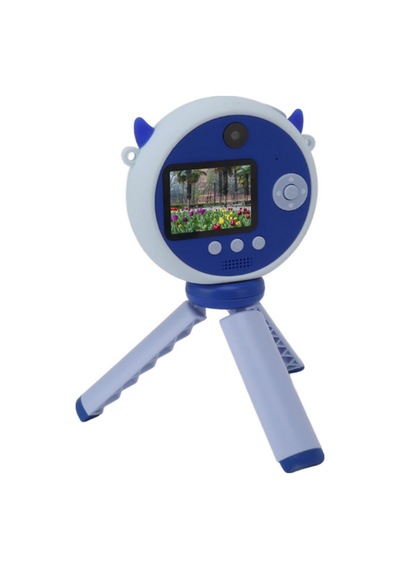 Hd Kamera Karikatür Tripodlu Çocuk Dijital Kamera Fotoğraf Makinası Video Kaydedici 2.0 İnç