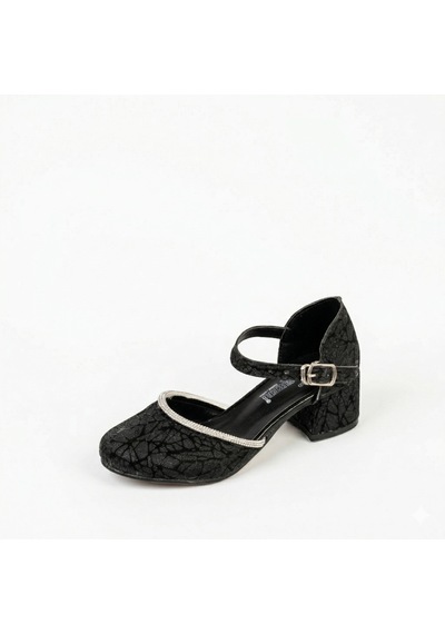 Pico Kids Arz Simli 4 Cm Kız Çocuk Topuklu Abiye Ayakkabı Gümüş