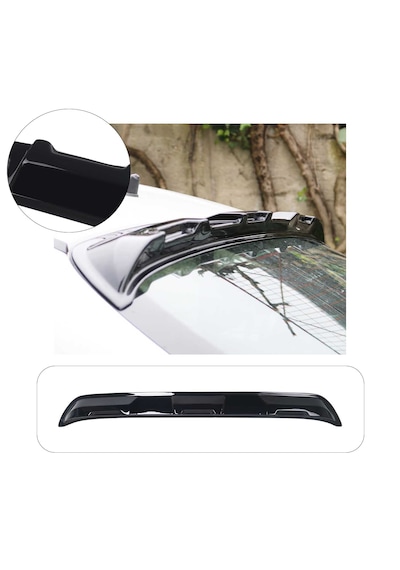 Fiat Egea Sedan Uyumlu 2015 Ve Üzeri Piano Black Arka Cam Üstü Spoiler Abs Plastik