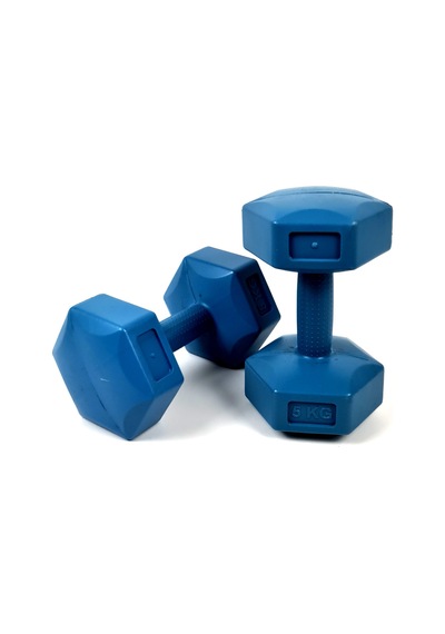 Dambıl Seti 10 KG Vücut Geliştirme Demir Tozu Dolgulu 2x5 KG Ga031