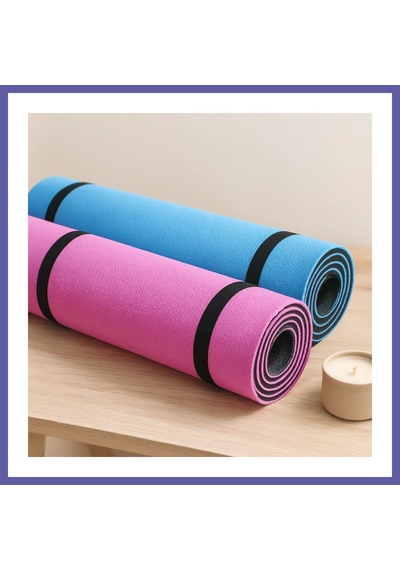 Bezos Pilates Yoga Matı 8mm 55x170 Cm 27 Dns Nıda Çok Renkli