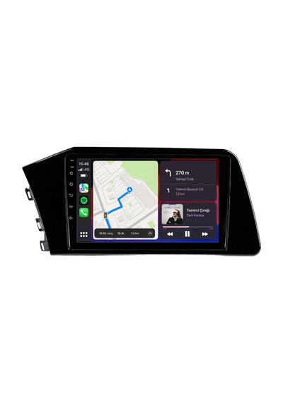 Hyundai Elantra 2021-2022 Android Multimedya Carplay Android Auto Navigasyon Kameralı 8gb Ram 64gb 9"